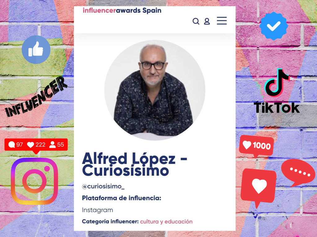 Vota a Alfred López en los Influencer Awards Spain