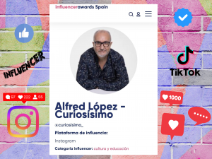 Vota a Alfred López en los Influencer Awards Spain