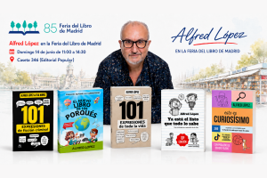 Alfred López regresa a la Feria del Libro de Madrid diez años después