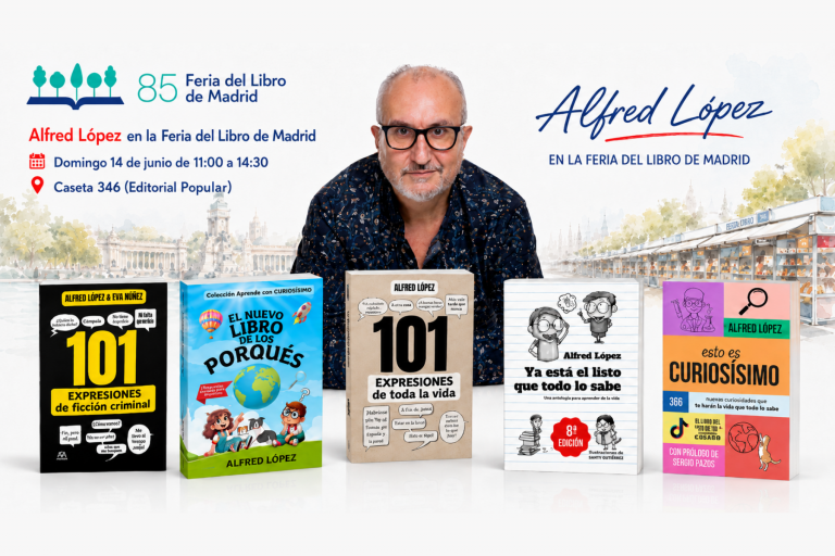Alfred López regresa a la Feria del Libro de Madrid diez años después